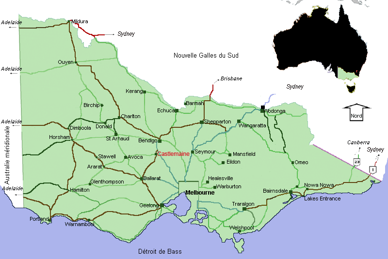 map of castlemaine